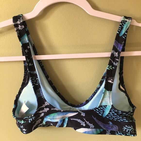 Ocean life print bikini top - Picture 2 of 2